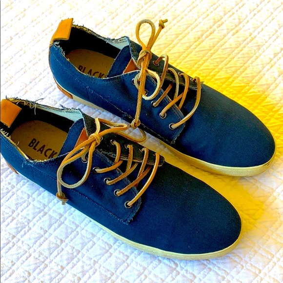 Blackstone Other - Blackstone FM07 Navy Blue Canvas Sneakers